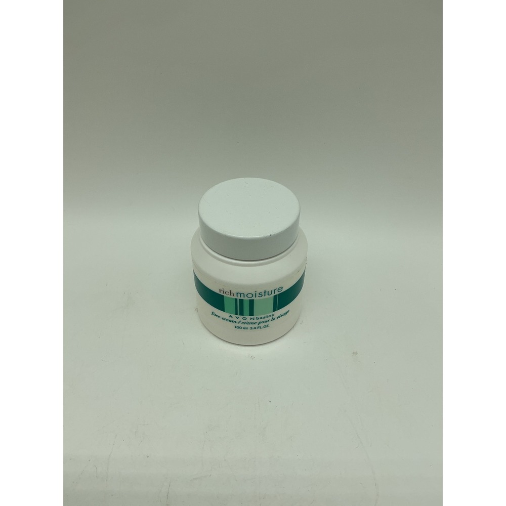 Avon Basics Rich Moisture Face Cream 100ml 3.4 fl oz Vintage 2004 Moisturizer